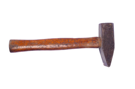 Metal sledge hammer isolated on white background の写真素材