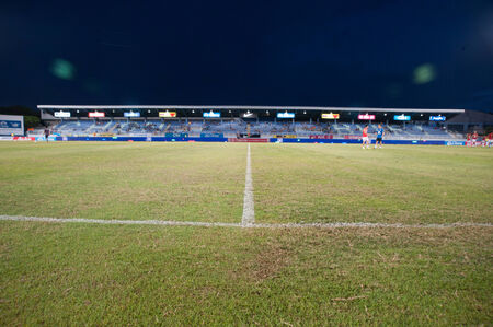 CHONBURI-JUNE 4,2014:  Thai Premier League 2014 between Chonburi FC and Army United at Chonburi Stadium on June 4 ,2014 in Thailand のeditorial素材