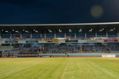 CHONBURI-JUNE 4,2014:  Thai Premier League 2014 between Chonburi FC and Army United at Chonburi Stadium on June 4 ,2014 in Thailand のeditorial素材