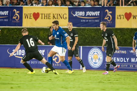 BANGKOK, THAILAND - JULY 27  friendly match Leicester City VS Everton at Supachalasai Stadium on...