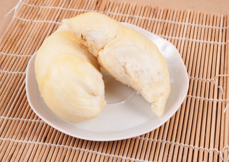 King of fruits, durian isolated on white background 