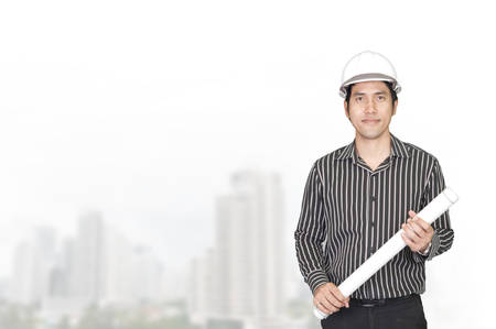 Portrait of young asia businessman in officeの写真素材