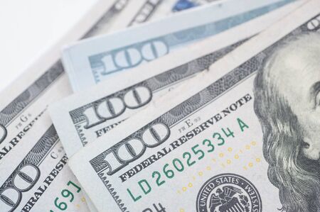 US dollars and finance background. Macro image.の写真素材