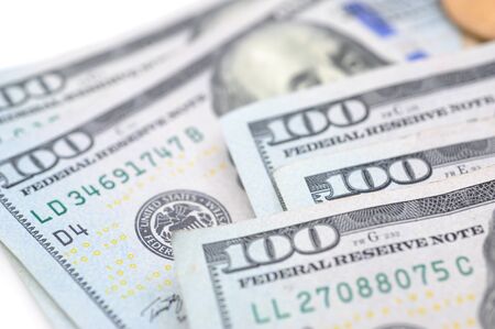US dollars and finance background. Macro image.の写真素材