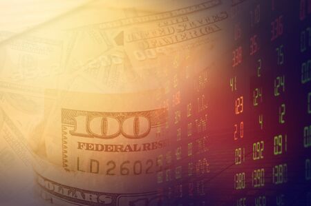 US dollars and finance background. Macro image.の写真素材