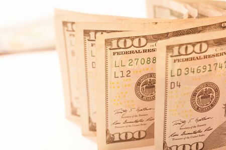 US dollars and finance background. Macro image.の写真素材