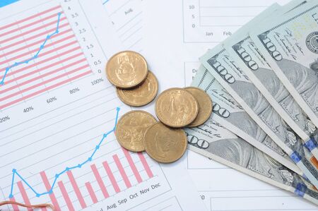 US dollars and finance background. Macro image.の写真素材