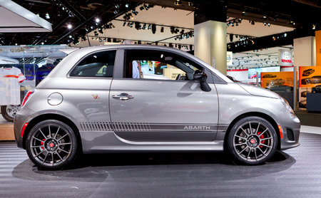 DETROIT - JANUARY 11: The 2013 Fiat Abarth at the 2012 North American International Auto Show...
