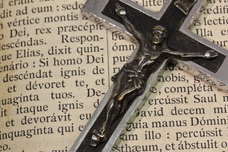 Crucifix and Prayer Bookの写真素材