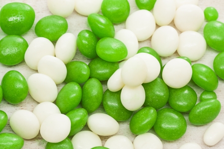 Green and white candyの写真素材