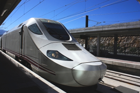 High speed trainのeditorial素材