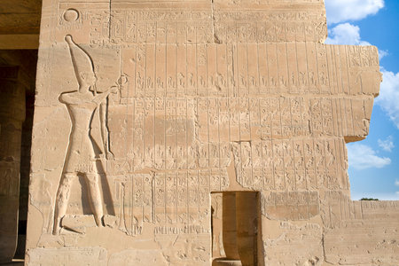 Ramesseum near the valley of Kings, Egyptiaの写真素材