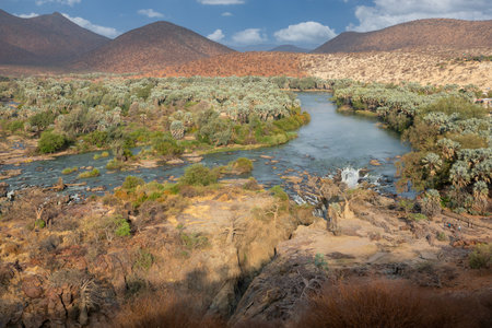 Epupa Falls on the Kuene River, Namibiaの写真素材