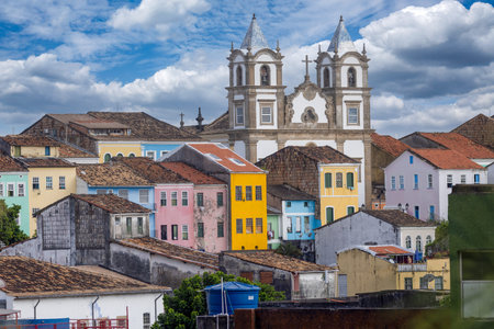 View of the colorful houses in the city of Trinidad, Cuba.