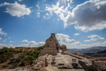 Pictures taken in the castle of Sperlinga Sicilyのeditorial素材