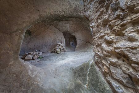 Pictures taken in the castle of Sperlinga Sicilyのeditorial素材