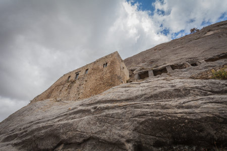 Pictures taken in the castle of Sperlinga Sicilyのeditorial素材