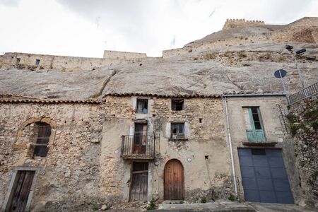 Pictures taken in the castle of Sperlinga Sicilyのeditorial素材