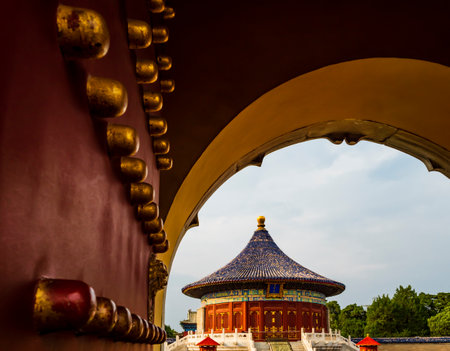 Stunning view of the Temple of Heaven, Beijing, Chinaの写真素材