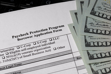 Paycheck Protection Program Borrower Application Formの写真素材
