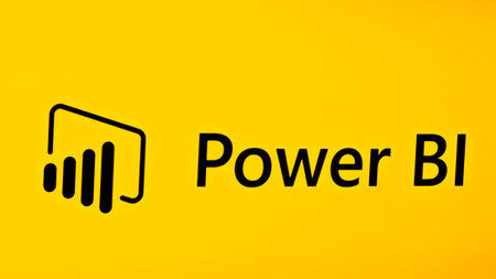 Editorial photo on Microsoft Power BI theme.  Illustrative photo for news about The Microsoft Power...