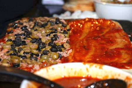 cooked food for the restaurant me, party, festivalの写真素材