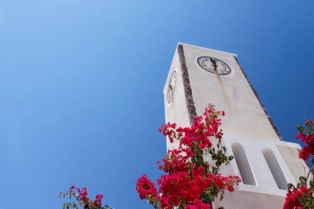 chapel of the city day summerの写真素材