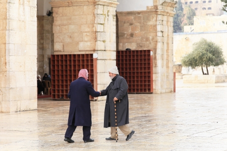 Meeting in ancient Jerusalem, a dayのeditorial素材