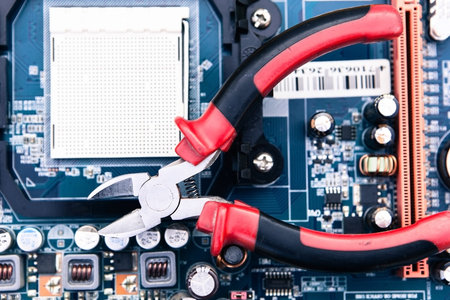 repair and maintenance of computer equipmentの写真素材