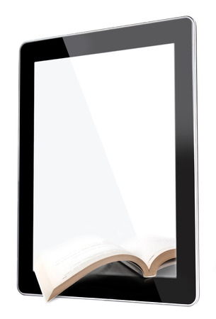eBooks are always on hand in your tabletの写真素材