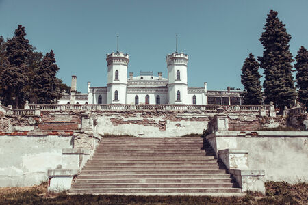 old abandoned castle to destroy largeの写真素材