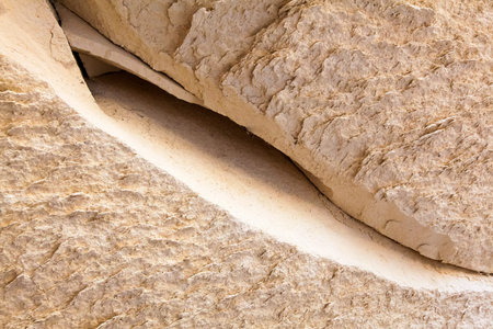 crack in the natural rock backgroundの写真素材