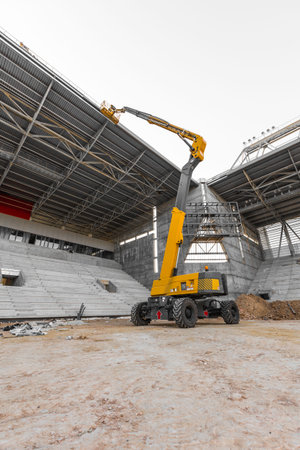 construction equipment and machinery on the construction site
