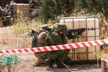 soldiers on maneuvers