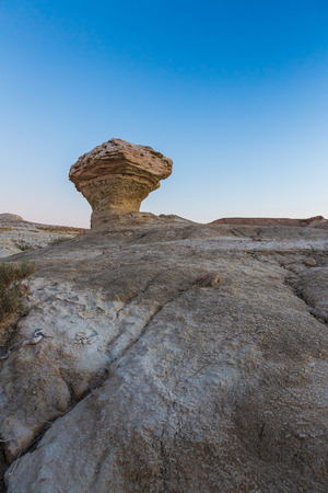 landscape of the Negev desert, rocks and skyの写真素材