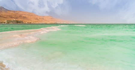 seascape coast line of the Dead Sea