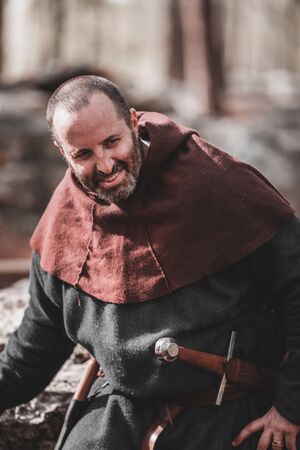 NATIONAL TRAIL, ISRAEL - December 17, 2016: medieval historical reenactmentのeditorial素材