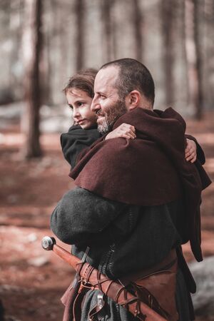 NATIONAL TRAIL, ISRAEL - December 17, 2016: medieval historical reenactmentのeditorial素材