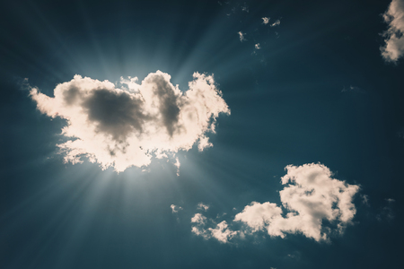 Abstract background, blue sky with clouds close-upの写真素材
