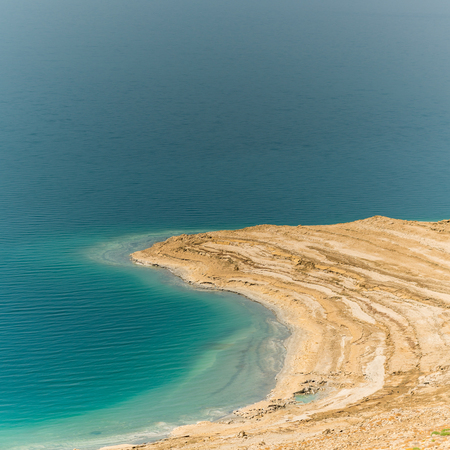 landscape of the Mediterranean Sea in Israelの写真素材