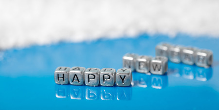 festive background, inscription Happy new yearの写真素材