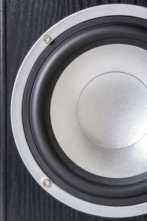 background from old music column, speaker closeupの写真素材