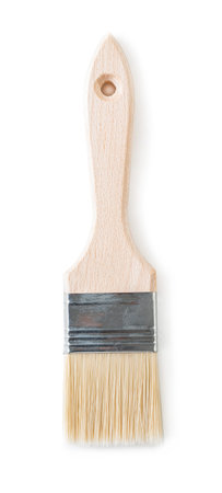 new paint brush on white isolated background