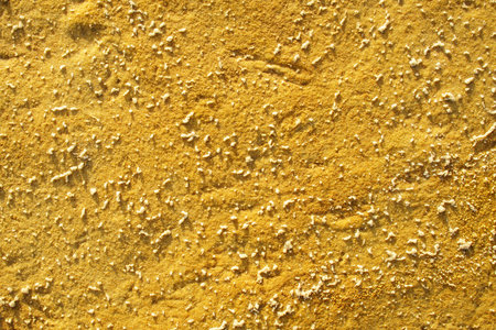 Natural background texture of frozen sand close-up. winter beach viewの写真素材