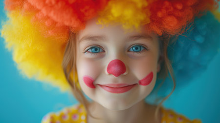 portrait of a cute smiling girl, backgroundの素材