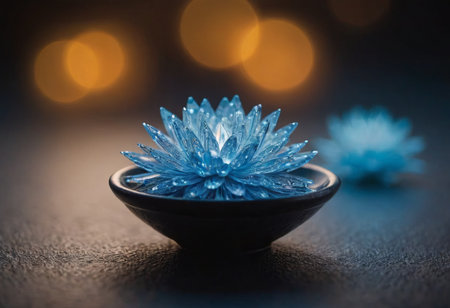 colorful bokeh with flowers abstract background, realistic illustrationの素材