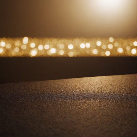 abstract background gold dust on brown close up, realistic illustrationの素材