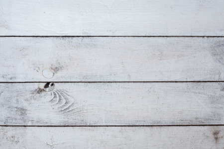 Old vintage white natural wood or wooden gray texture backgroundの写真素材