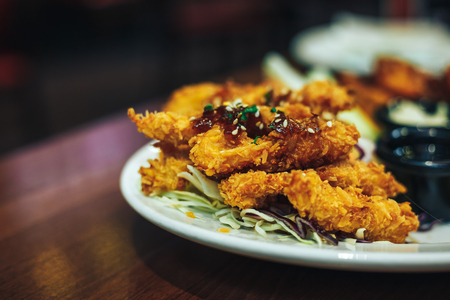 beer snacks served in the restaurantの写真素材