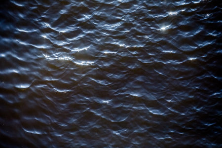 Blue Water Texture Pattern at Noon on the Atlantic Ocean